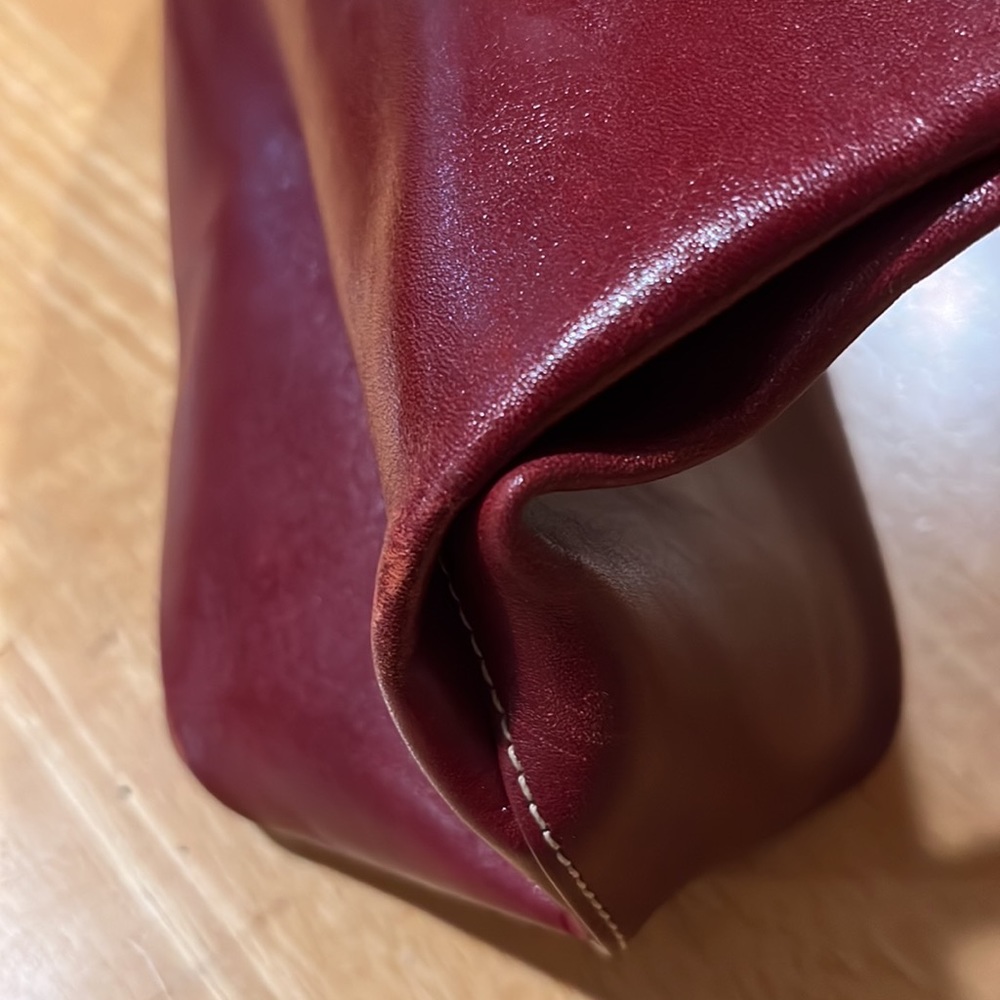 💚 EUC Mila Paoli Genuine Leather HandBag - Picture 3 of 16